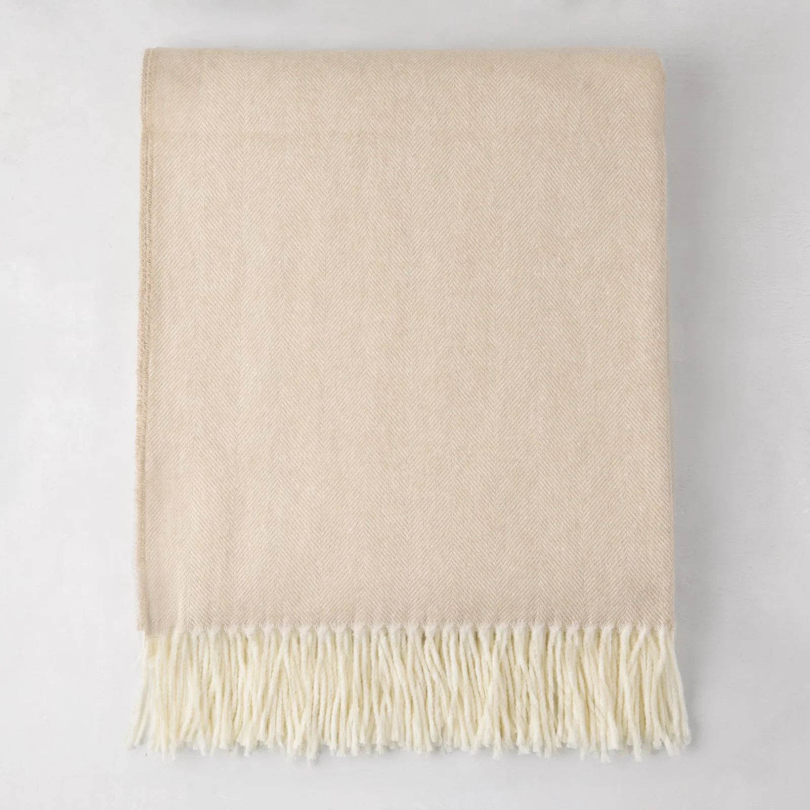 Image of Dune Italian Herringbone Throw Blanket