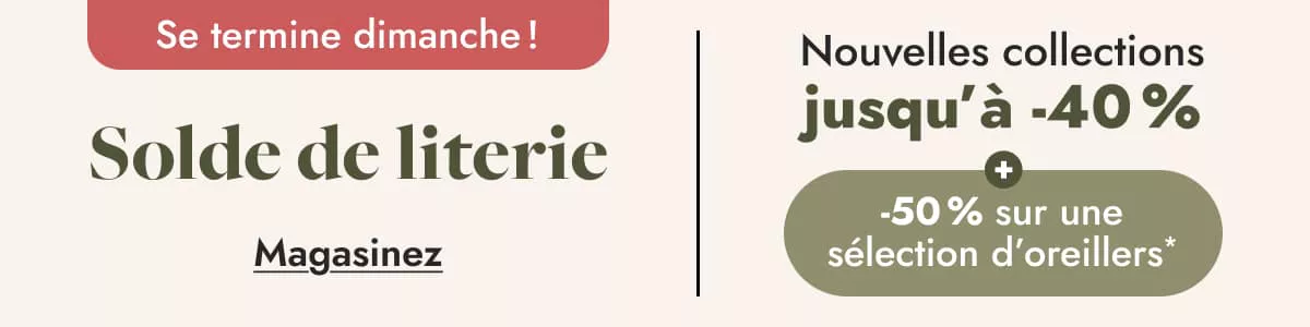 Solde de literie