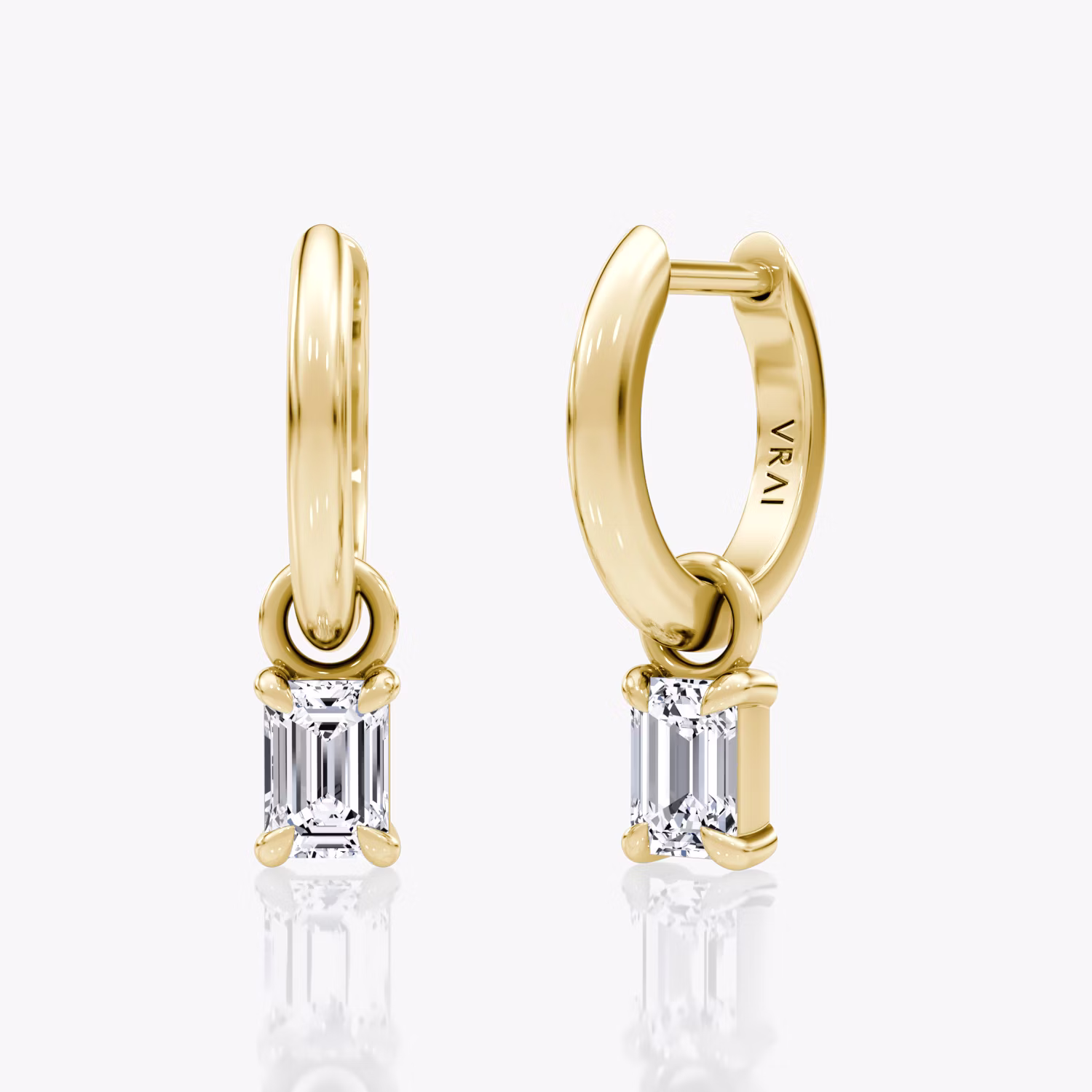 Charm Drop Huggie Hoop
