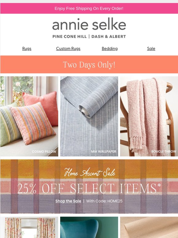 Exclusive Offer! Save 25% on select items today!