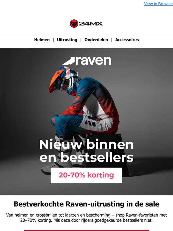 Raven vanaf 20% korting