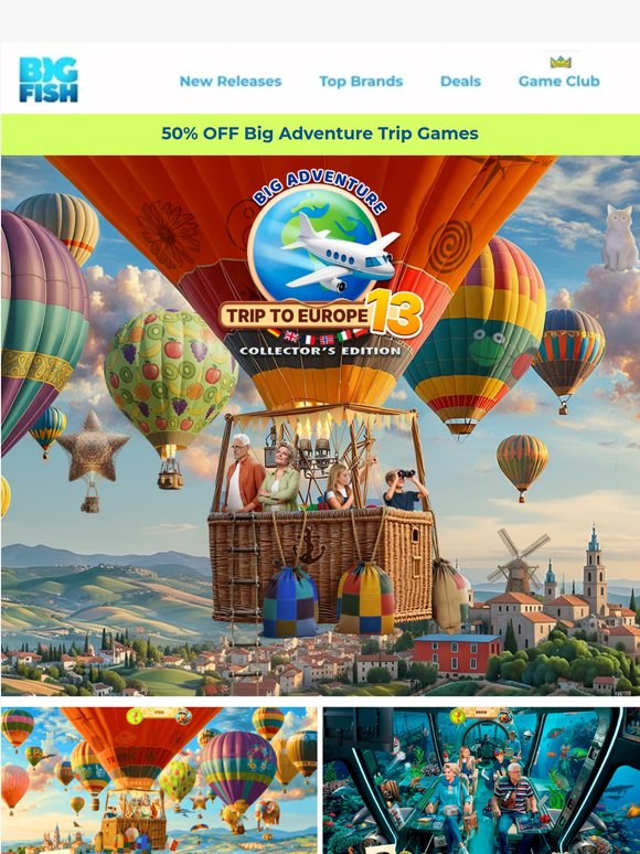 🚨Play Now ✈️Big Adventure: Trip to Europe 13 Collector's Edition