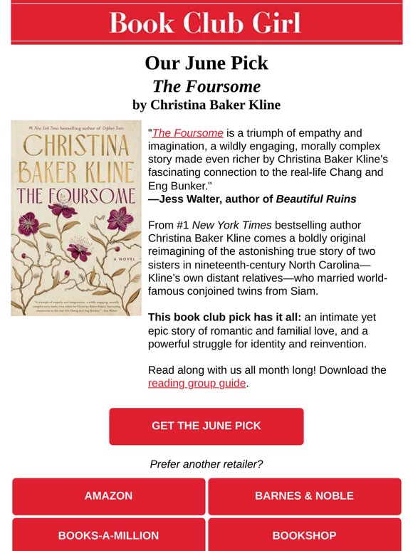 June's book club pick is here