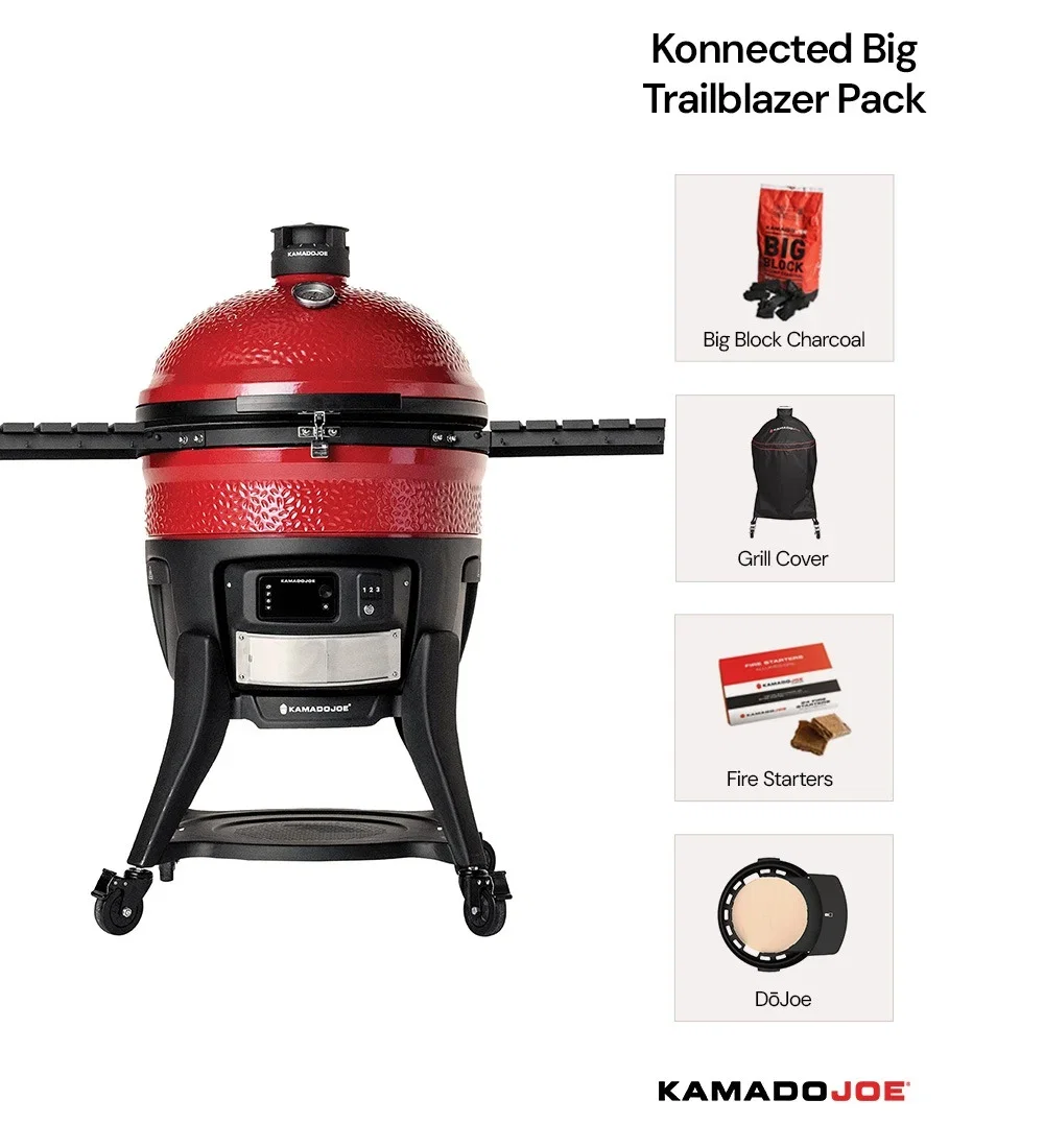 Image of Kamado Joe - Konnected Big Joe Grill with Trailblazer Pack