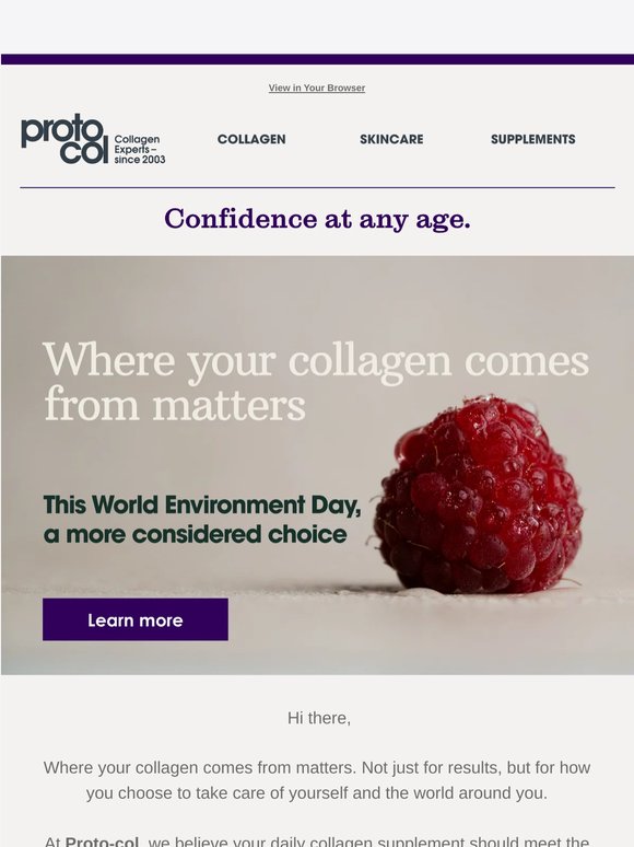 Where your collagen comes from matters