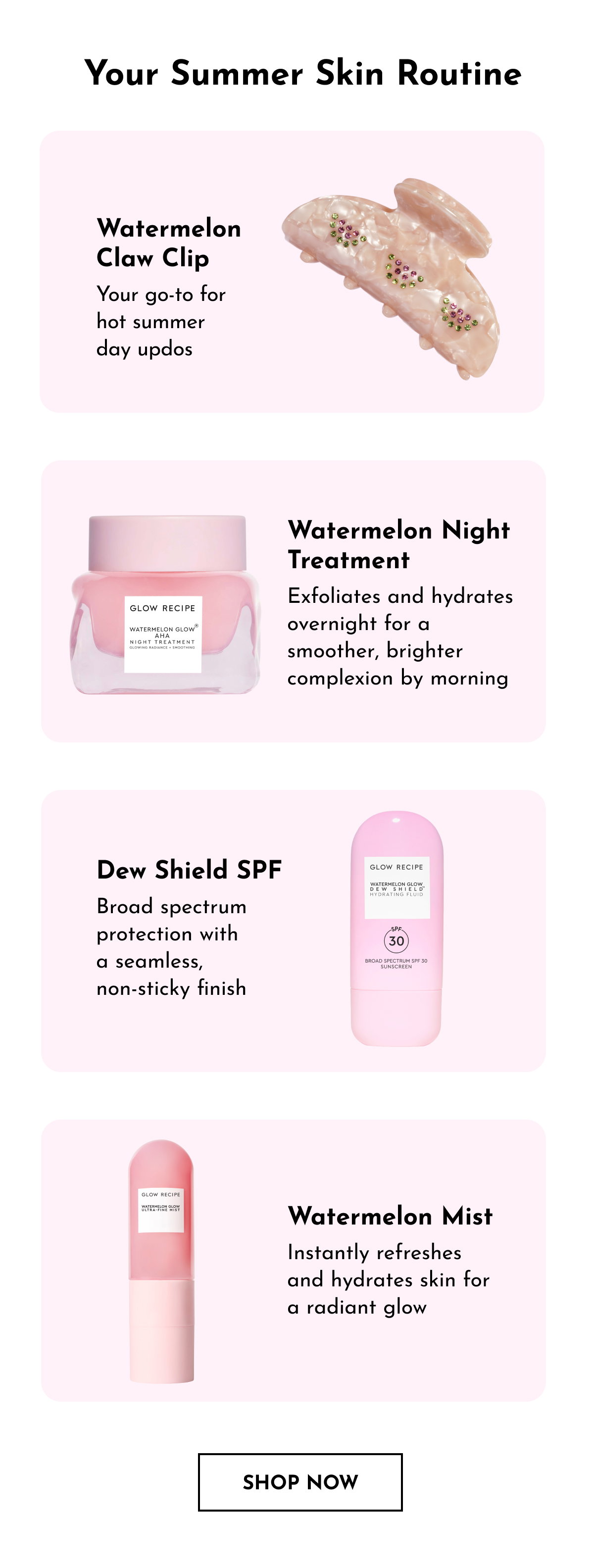 Free Summer-Ready Skin Kit with orders $125+
