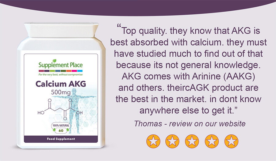 Customer testimonial about Calcium AKG