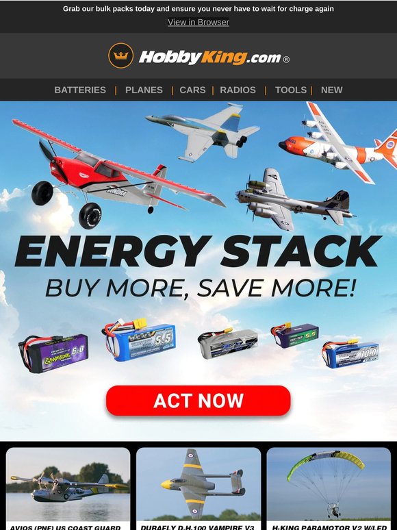 Stock Up and Save on Selected LiPos-Up to 30% OFF