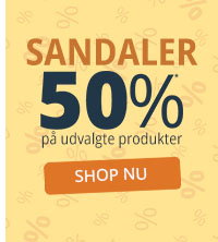 Spar 50% på sandaler