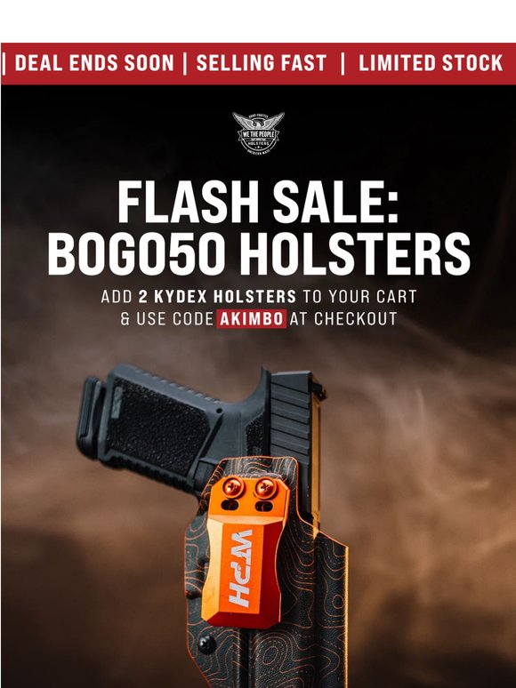 50% OFF Holsters 🚨