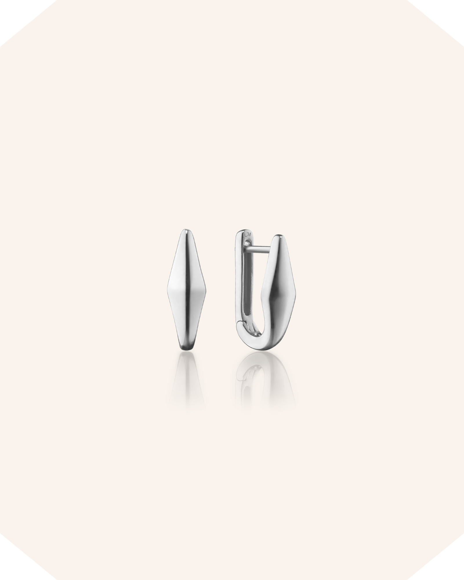 Sterling Silver "Points North" Earring