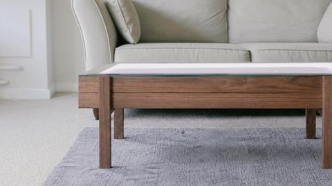 SANDSARA Rectangular Kinetic Sand Art Coffee Table
