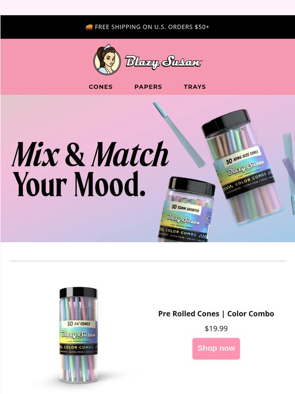 Mix & Match Your Mood with our NEW Color Combo Cones