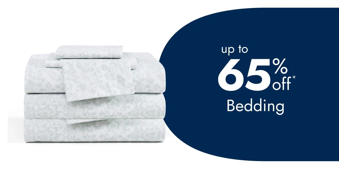 Up to 65% Off Bedding