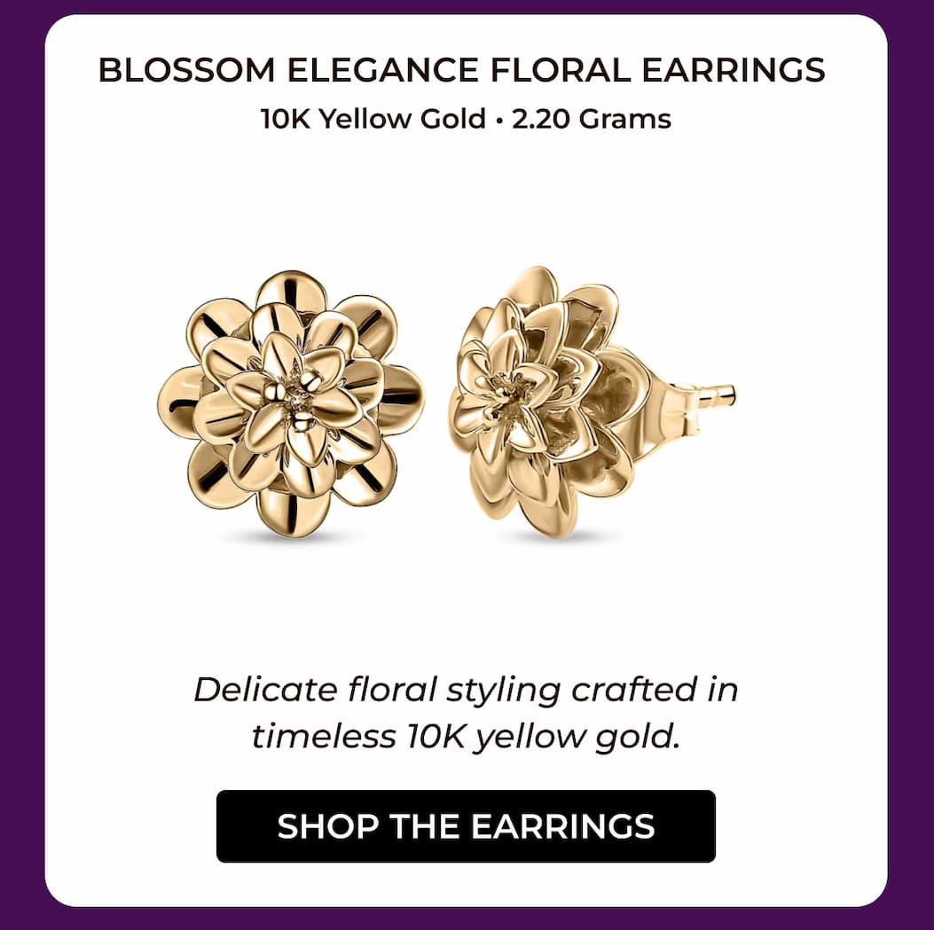 Blossom Elegance Floral Earrings 