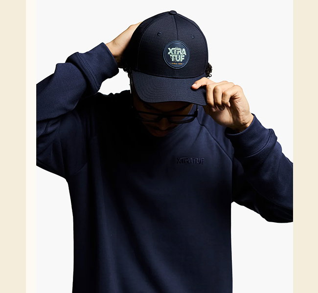 Unisex Adjustable Hat in Navy lifestyle image