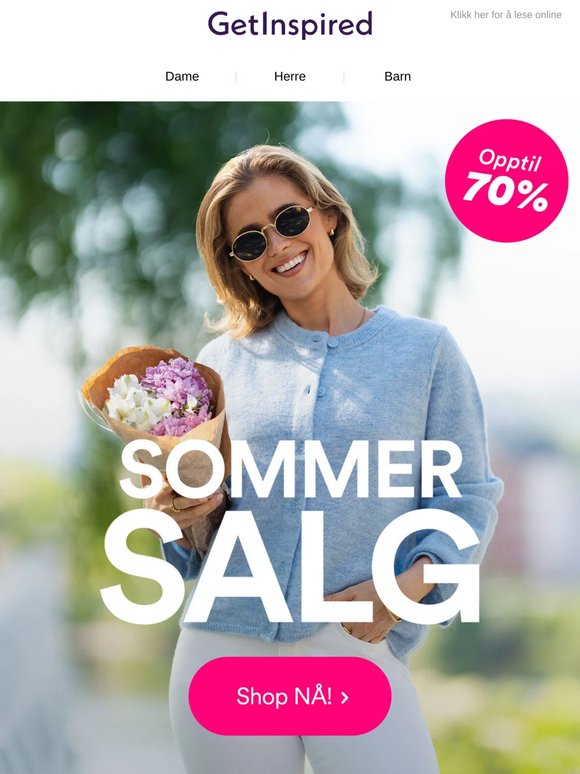 Årets store SOMMERSALG starter nå! ☀️🎉