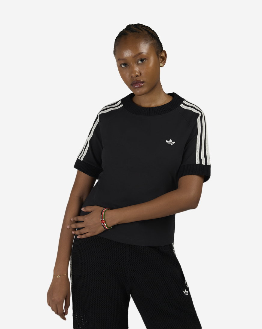 Cali Tee with Knitted Crochet Details