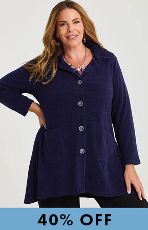 Enthuse Pocket Cardigan in Indigo Violet