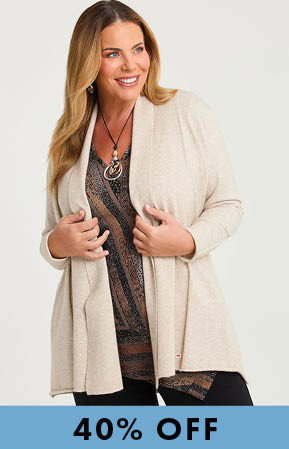 Drape Collar Cozy Cardigan in Oatmeal