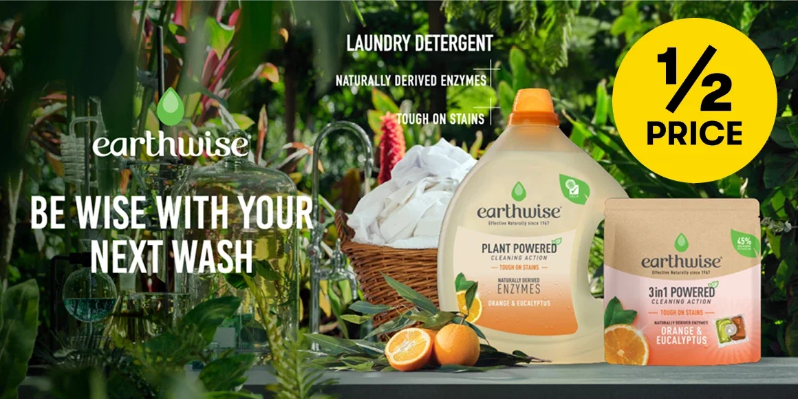 1/2 PRICE | BE WISE WITH YOUR NEXT WASH