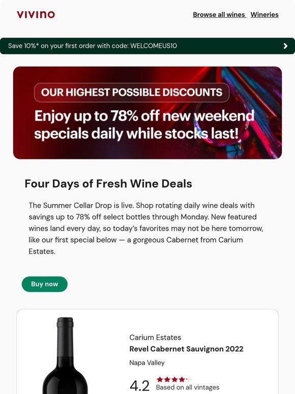 This Weekend! Up to 78% Off — New Specials Drop Daily
