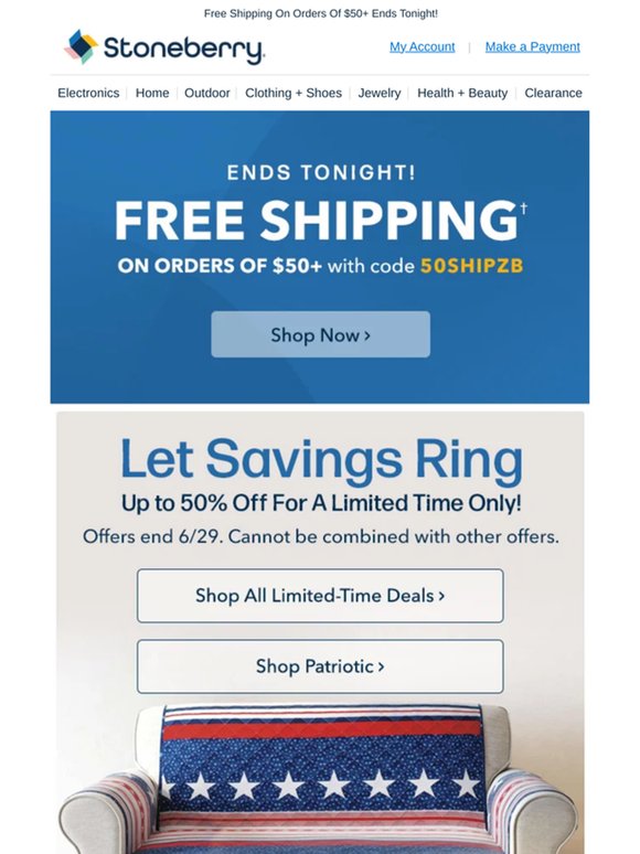 Let Free Shipping Ring!