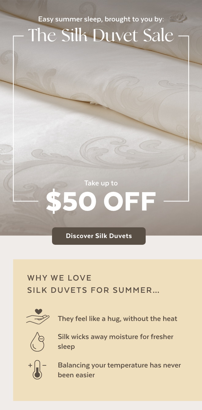 Discover Silk Duvets