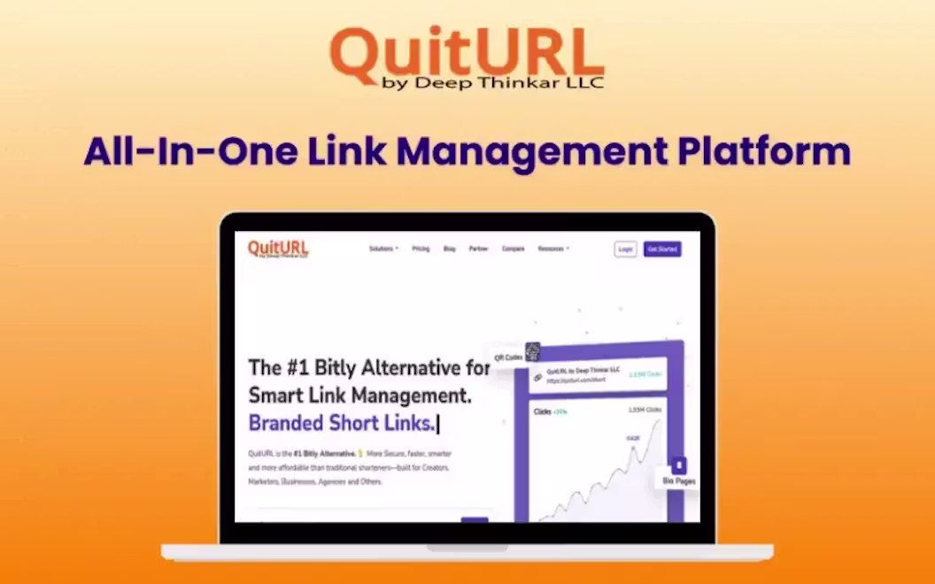 QuitURL – Bitly Alternative For All-In-One Link Management | Lifetime Access
