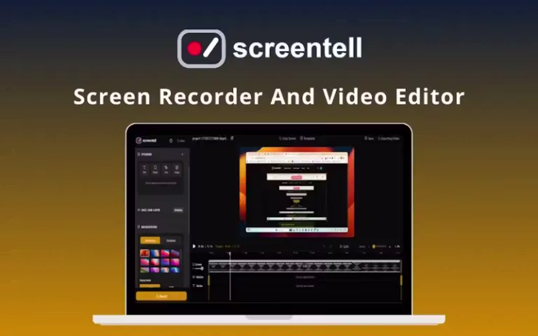 Screentell – Screen Recorder And Video Editor | Lifetime Access