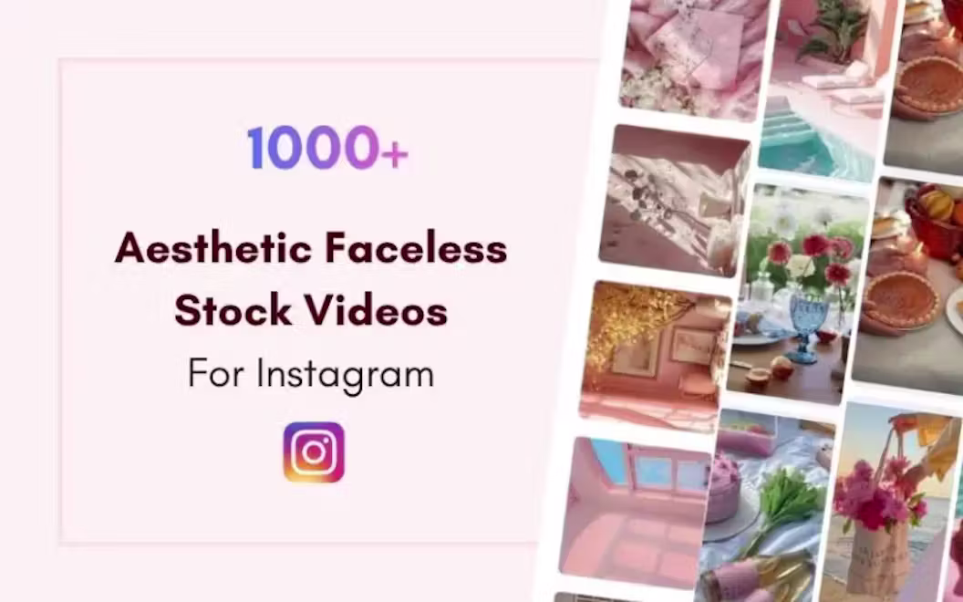 1000+ Aesthetic Faceless Stock Videos For Instagram