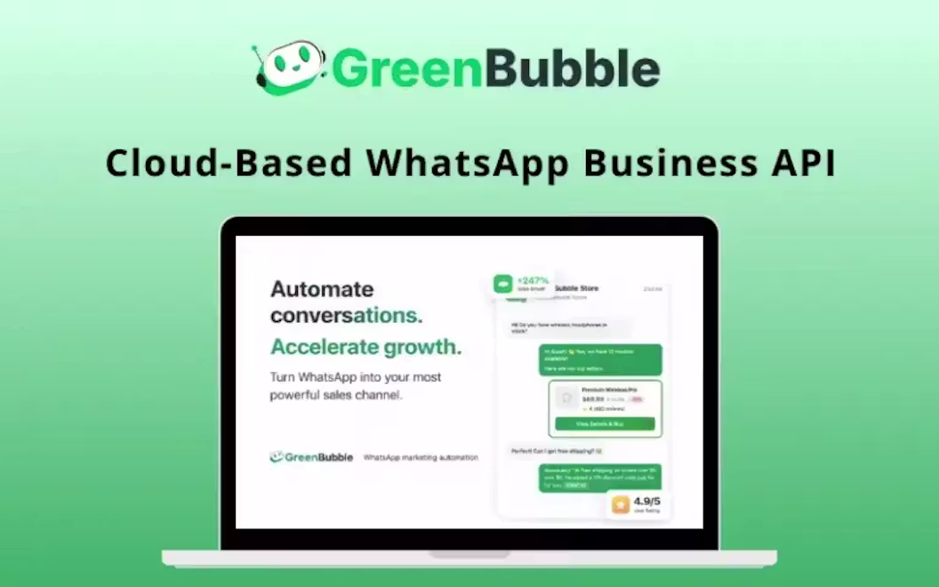 GreenBubble – Cloud-Based WhatsApp Business API | Lifetime Access
