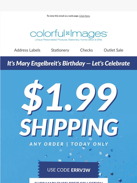 $1.99 Shipping Is Here — Join the Celebration