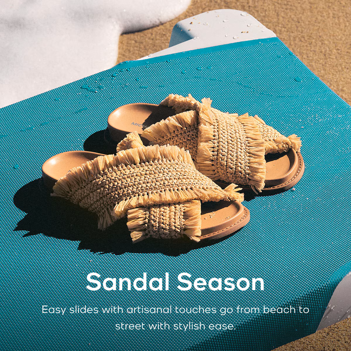 Sandal Season Easy slides with artisanal touches go from beach to street with stylish ease.
