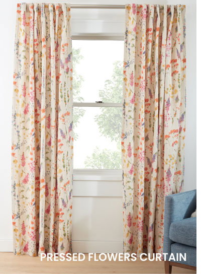 Shop Pressed Flowers Curtain Panel