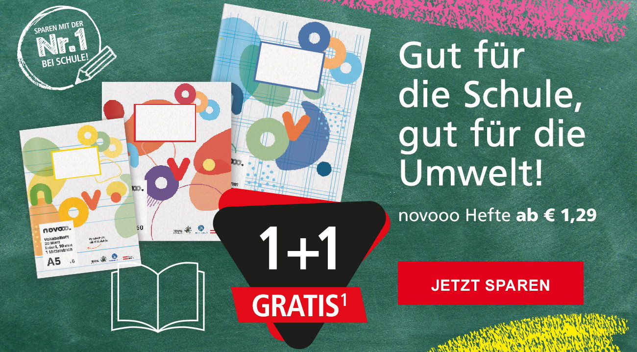 novooo Hefte 1+1 gratis