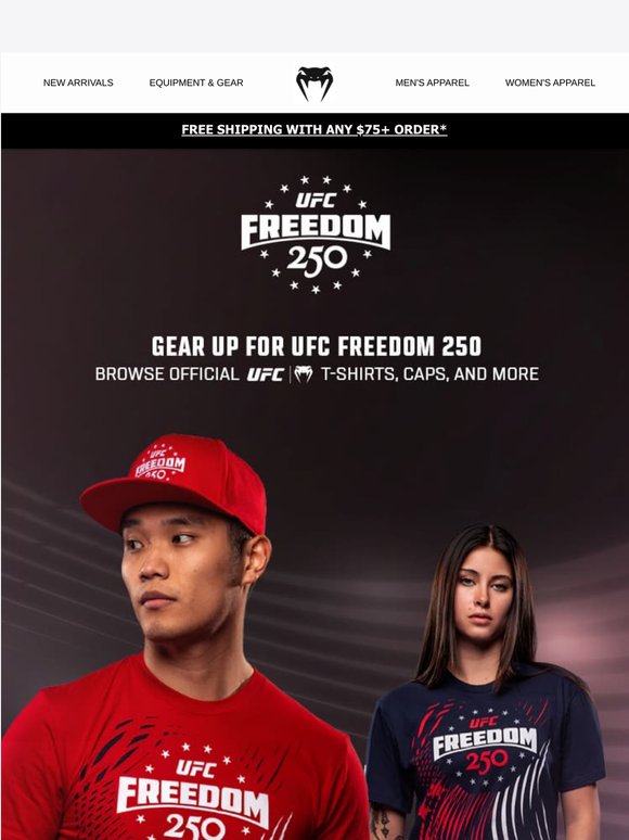 The Ultimate Fan Gear for UFC Freedom 250