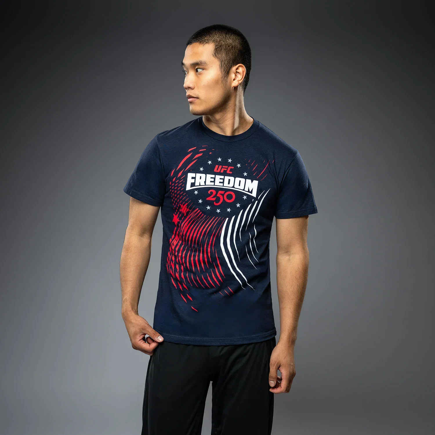 Image of Official UFC Freedom 250 Official Weigh-In Tshirt - Navy