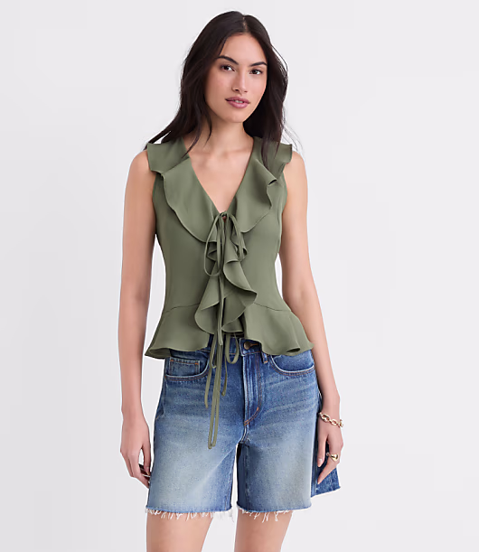 Ruffle Bow Top