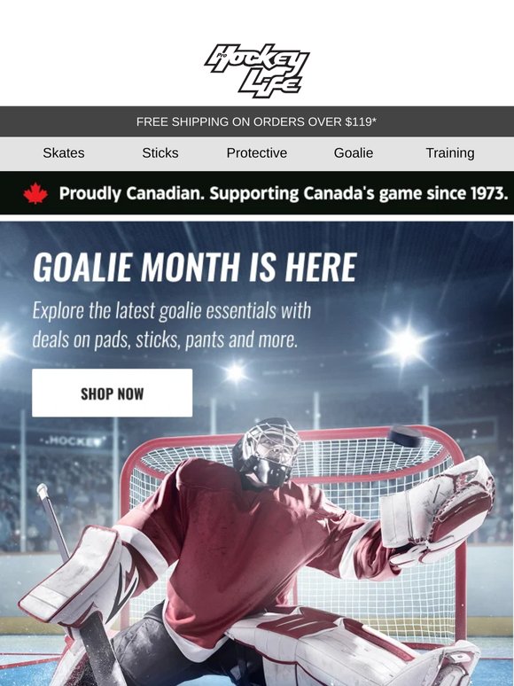 Goalie Month starts now 🥅 💥