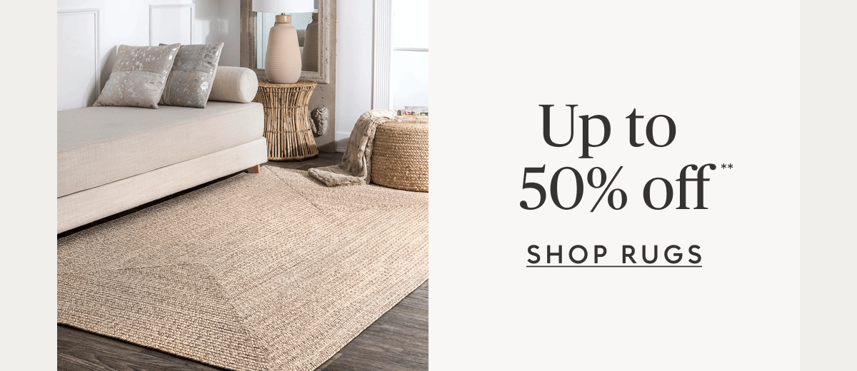 Rugs up to 50% off