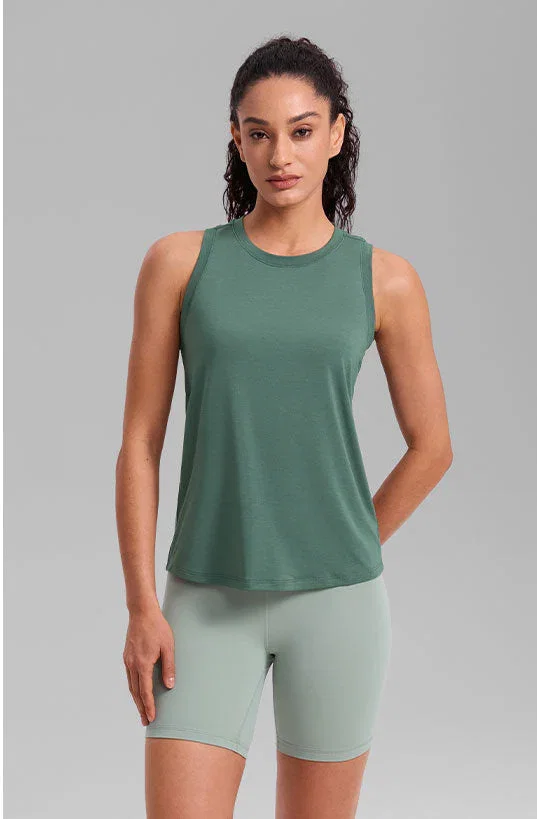 Quick Dry Racerback Hip Length Tank