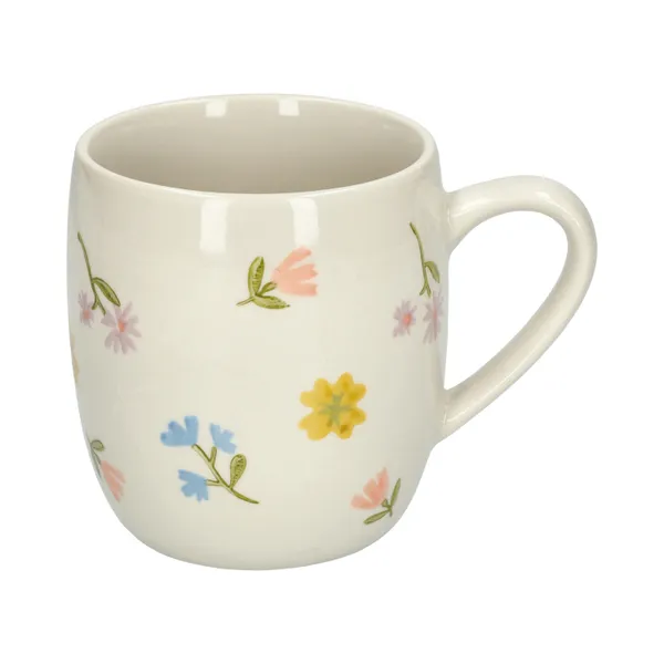 Theemok, steengoed, kleine bloemetjes, Ø 9,5 cm