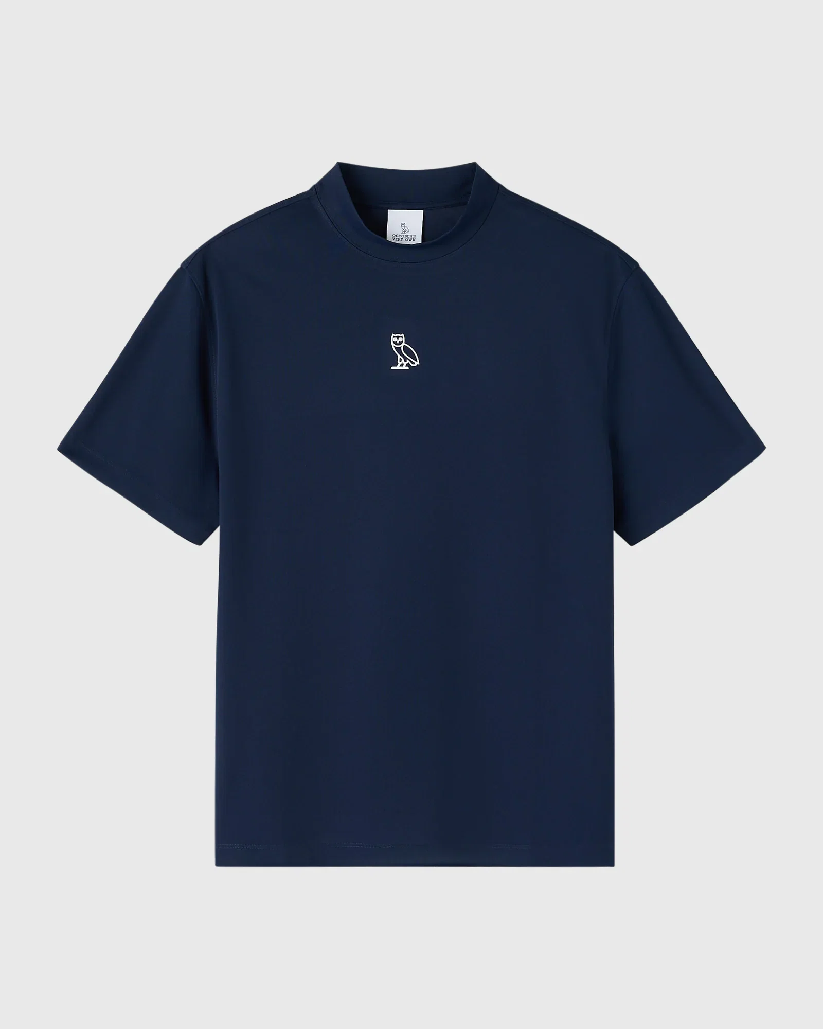 Image of OVO Golf Mockneck Tee - Deep Denim
