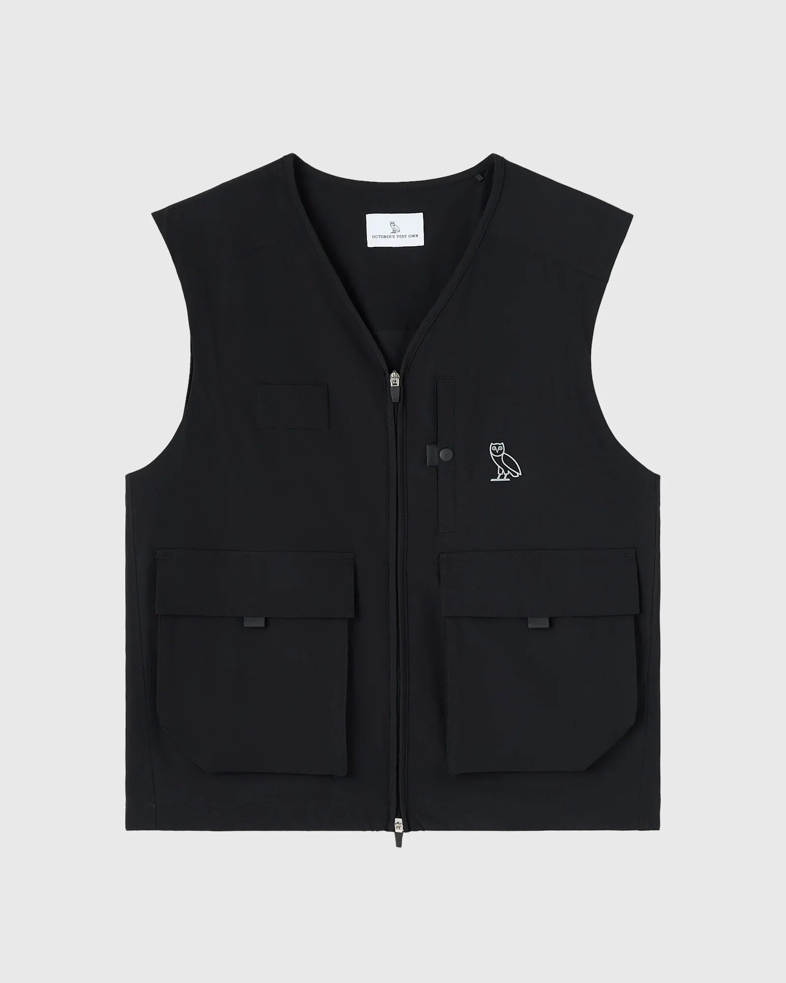 Image of OVO Golf Stretch Nylon Vest - Black
