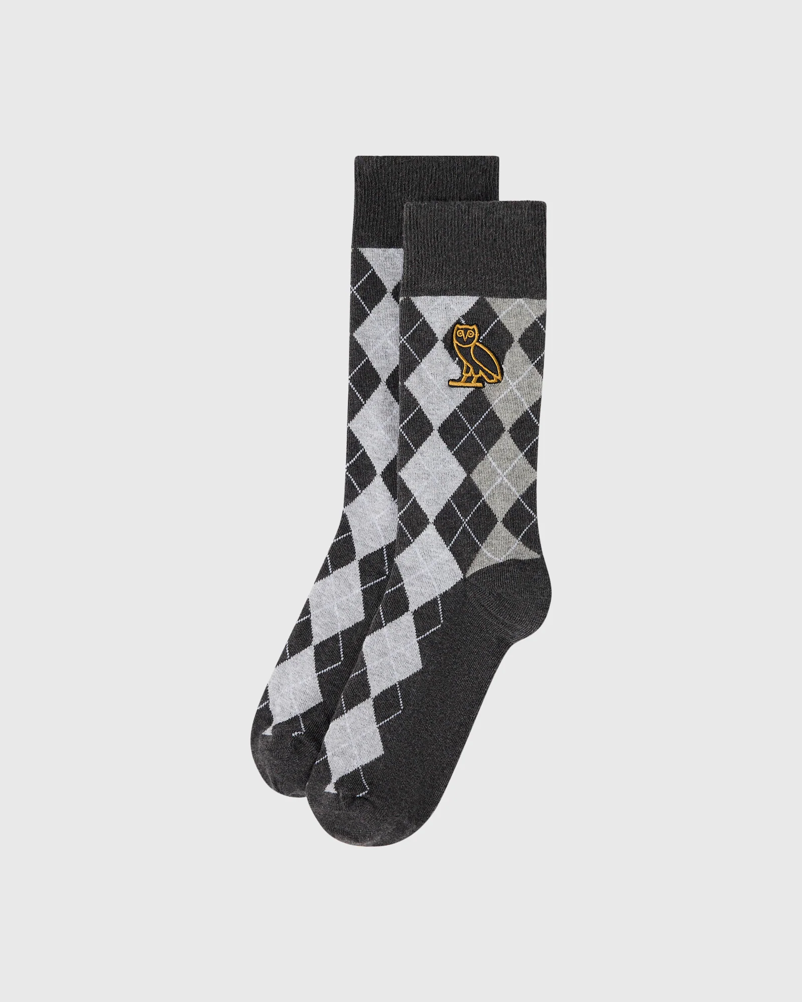 Image of OVO Golf Argyle Sock - Black