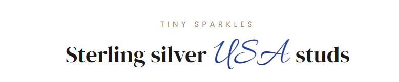 tiny sparkles hypoallergenic 925 sterling - tiny and just $14.99 each