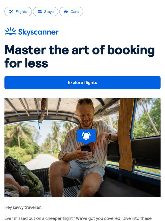 Master the art of booking for less.
