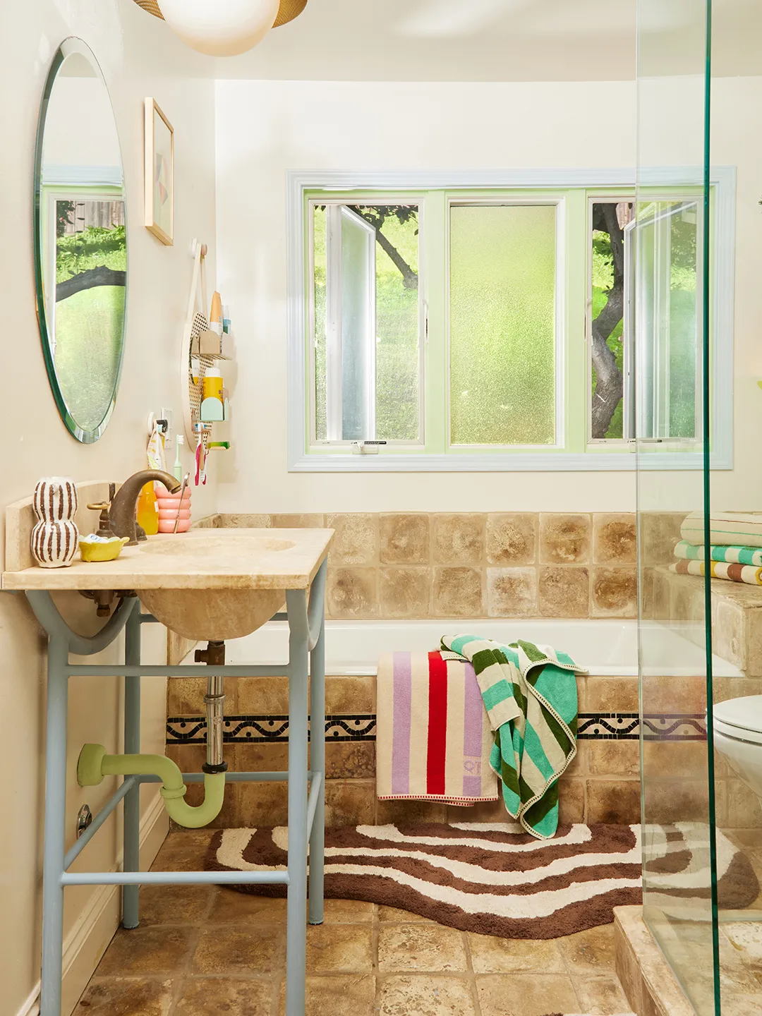 When You Can’t Hide Your Ugly Bathroom Plumbing, Paint It