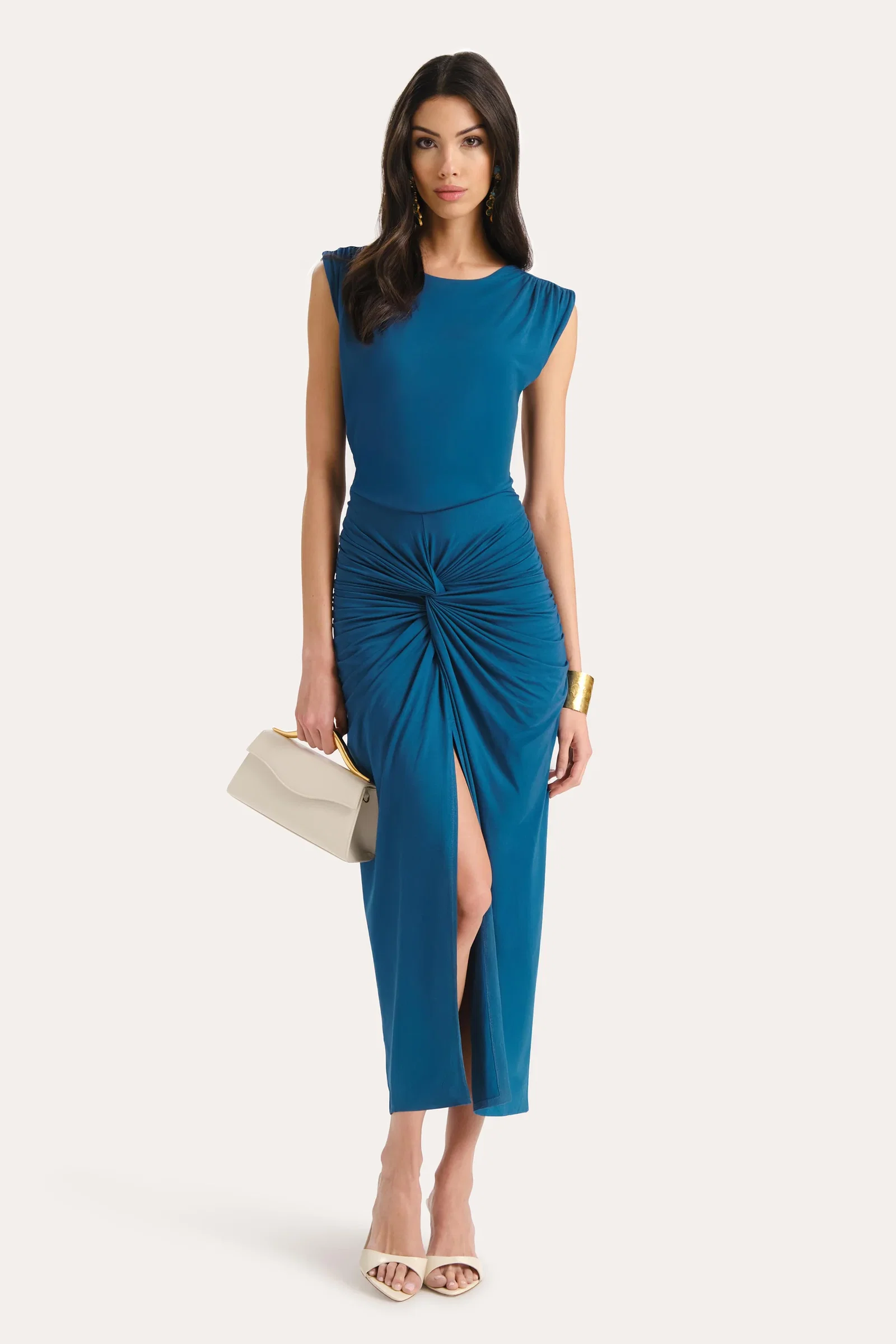 Image of Gwen Ruched Midi Dress